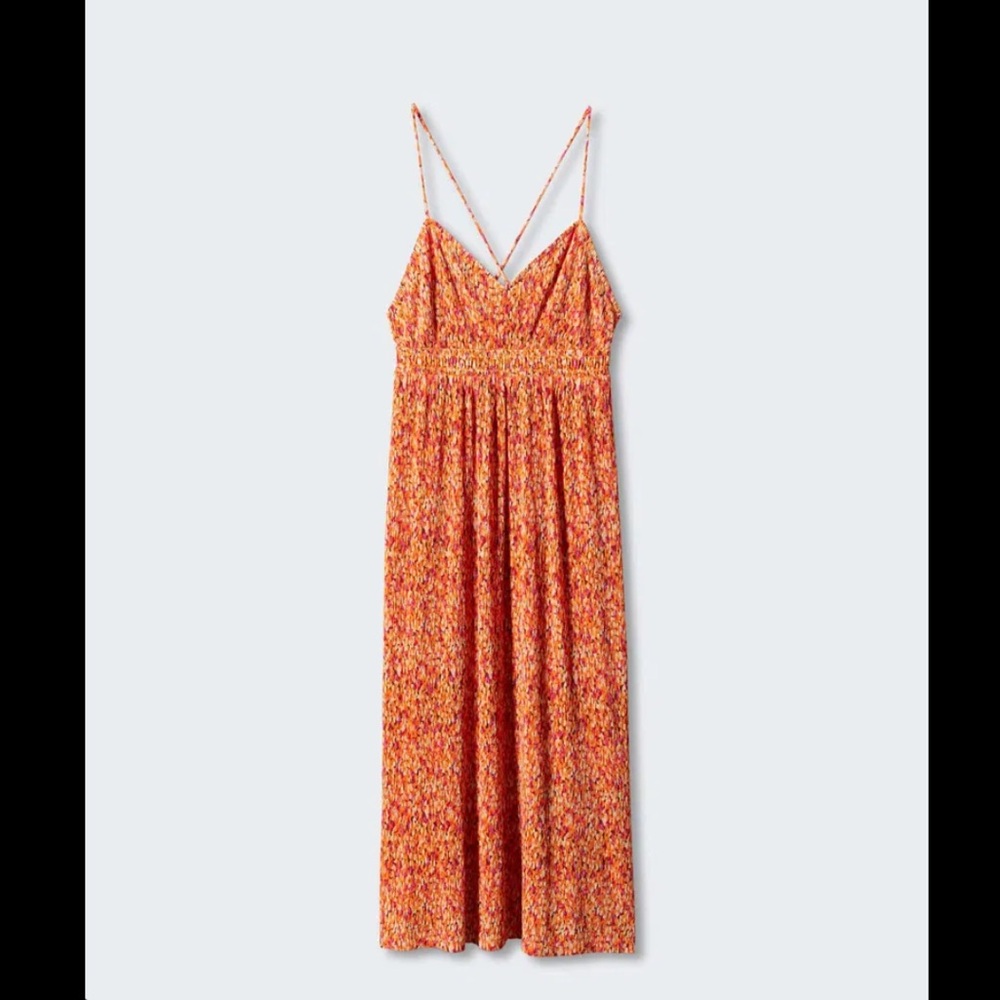 Mango Orange Floral Sundress